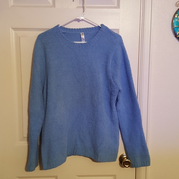 Baby Blue Very Soft Scoop Neck Sweater - Picture 1 of 4